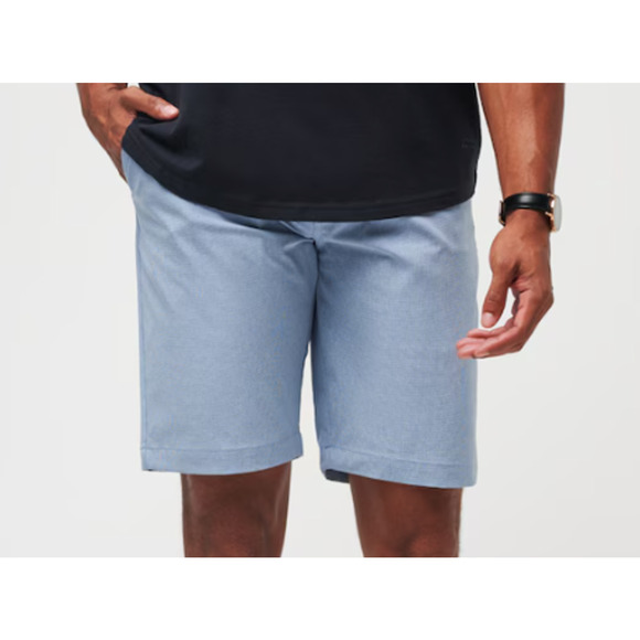Travis Mathew Men's Beck Performance Golf Shorts 9.5" Inseam Blue Size 34 - Picture 1 of 11